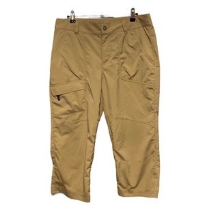 Columbia Omni Shield cropped hiking pants tan womens size 10